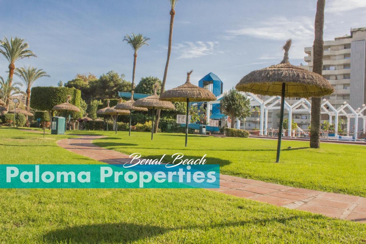 Benal Beach Suite Ii, Estudio Con Parque Acuatico Y Vistas Al Mar. 베날마데나코스타 외부 사진