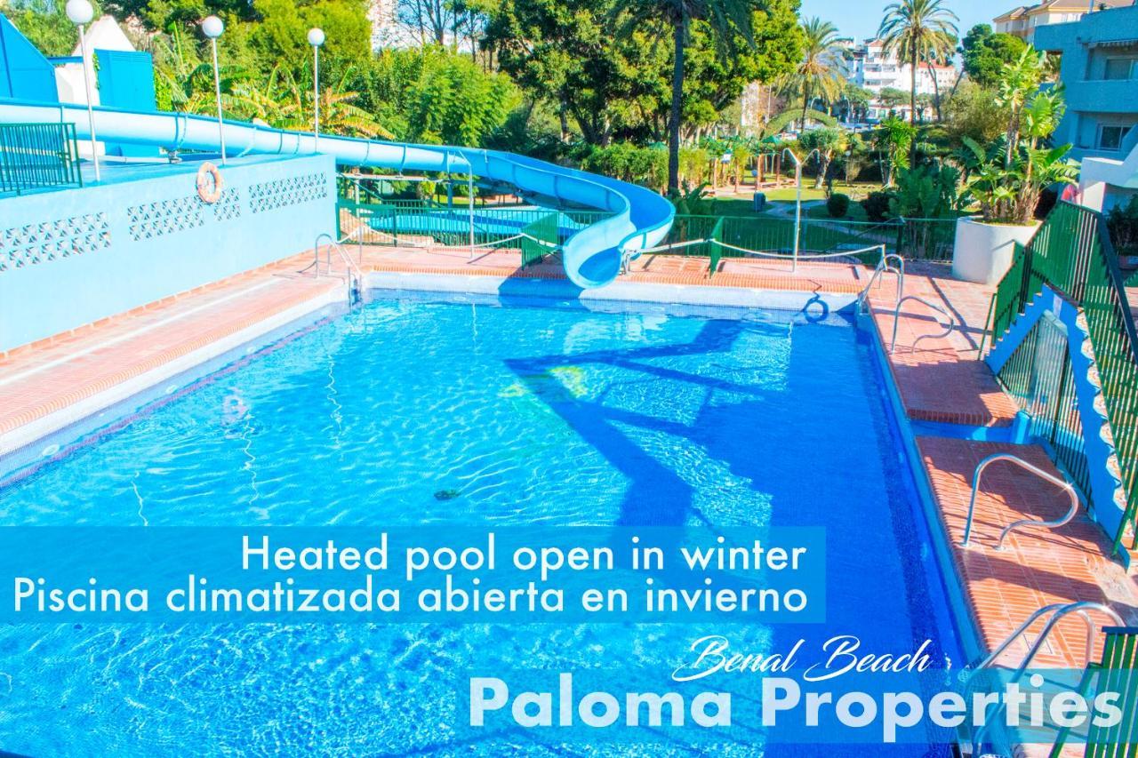 Benal Beach Suite Ii, Estudio Con Parque Acuatico Y Vistas Al Mar. 베날마데나코스타 외부 사진