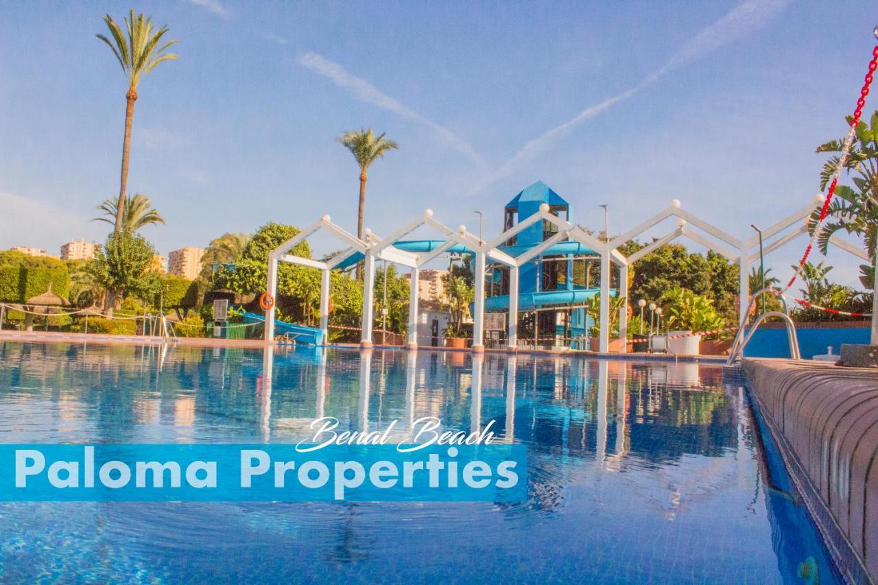 Benal Beach Suite Ii, Estudio Con Parque Acuatico Y Vistas Al Mar. 베날마데나코스타 외부 사진