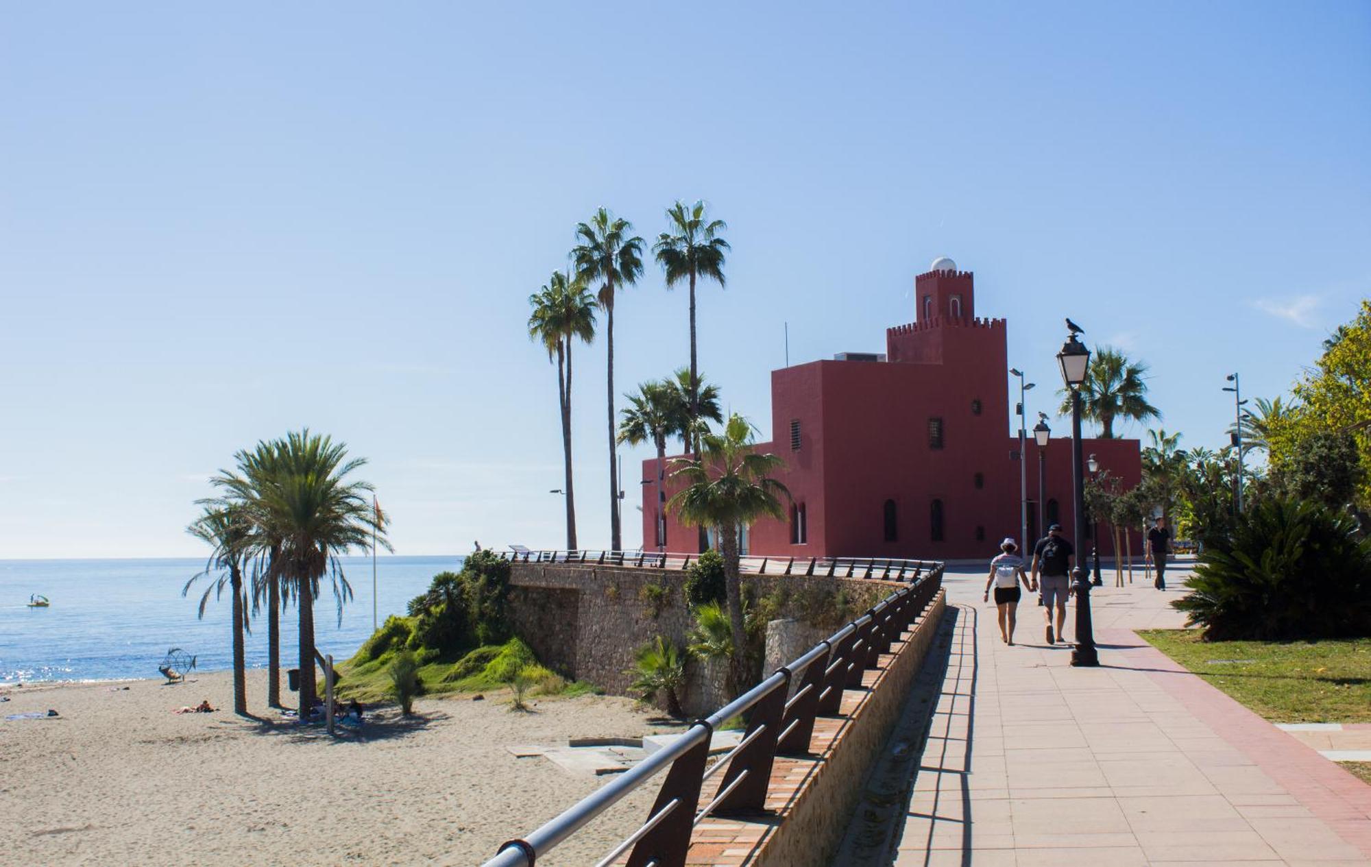 Benal Beach Suite Ii, Estudio Con Parque Acuatico Y Vistas Al Mar. 베날마데나코스타 외부 사진