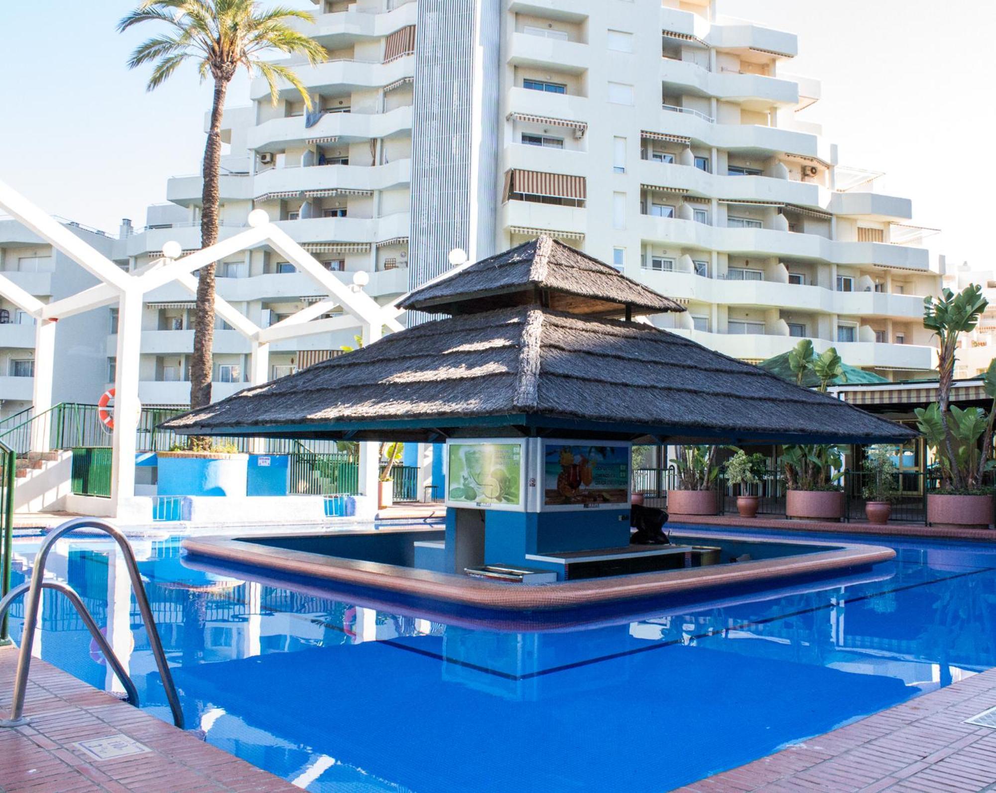 Benal Beach Suite Ii, Estudio Con Parque Acuatico Y Vistas Al Mar. 베날마데나코스타 외부 사진